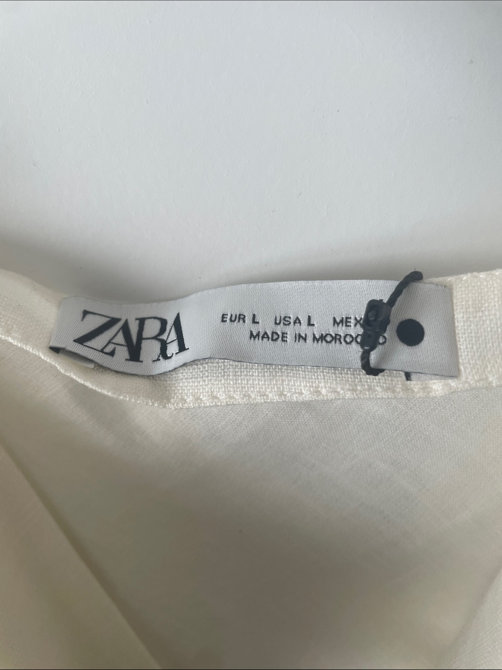 Zara Ivory Maxi Slip Dress with Lace Trim 100% Linen - Picture 2 of 8